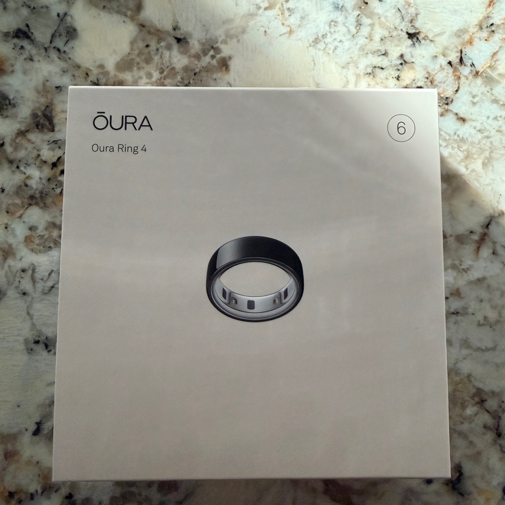 NEW Oura Ring 4 in Black size 6